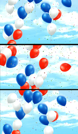 欢庆活动气球升起视频素材