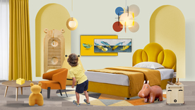 儿童窗帘软装搭配图