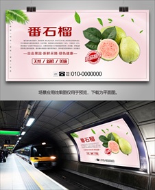 番石榴展架挂画易拉宝单页灯箱