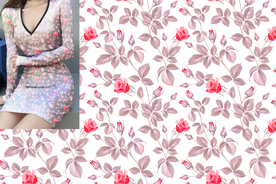 玫瑰花素材服装设计