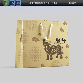 牛年年货包装 海鲜年货包装图片