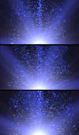 蓝色科技粒子旋风旋转特效背景
