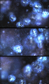 蓝色粒子气泡科幻光效空间背景