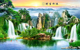 山水画水墨山水画 意境山水