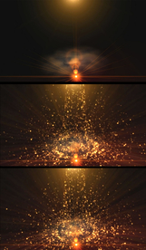 金色奢华粒子光雨唯美浪漫背景