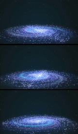 唯美粒子星云旋转视频背景素材