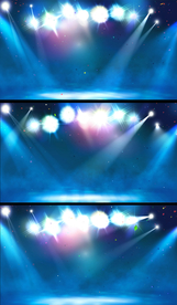 蓝色缤纷光灯舞台背景视频