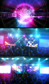 绚丽五角星动感炫彩舞台背景