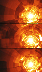 动感黄色旋转特效空间背景