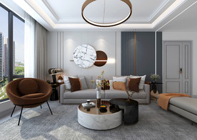 现代风格客厅效果图
