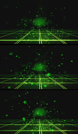 绿色五角星空间动感舞台背景