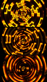 4K金色旋转光波动感舞台背景