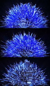 4K科幻水晶山峰梦幻舞台背景