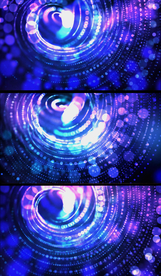 4K梦幻旋转连珠空间特效背景