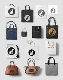 品牌logo手提袋皮包样机