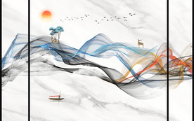 饭店工装背景墙