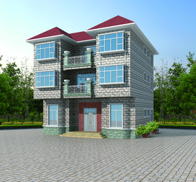 外墙砖效果图 自建房