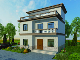 外墙砖效果图 自建房