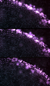 4k紫色粒子跳动空间宇宙背景