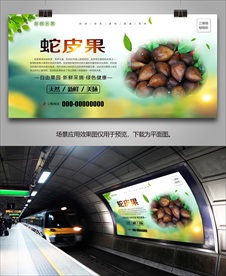 蛇皮果单页海报灯箱易拉宝挂画