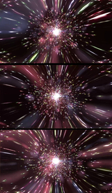 4K科幻绚丽粒子流星雨特效背景