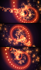 4K红色粒子光带穿梭动感VJ