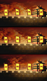 戏曲场景视频素材古代城墙