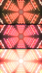 粉色霓虹灯光隧道视频素材