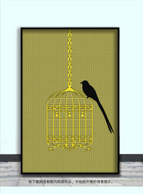 金丝雀装饰画