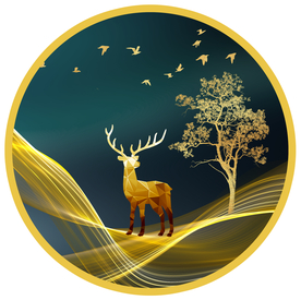 北欧现代圆形装饰画