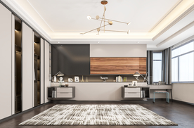 极简现代卧室背景墙