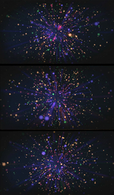 缤纷光点放射背景视频