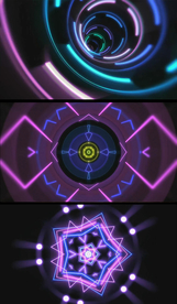 霓虹荧光灯动感DJ背景视频