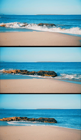 4K实拍海滩风景视频素材