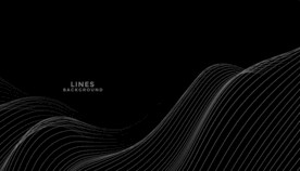 黑色抽象线条封面