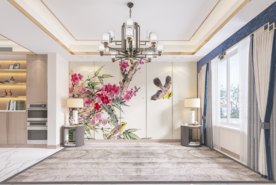 新中式客厅背景墙