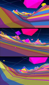 4K欢乐几何图形穿越背景视频