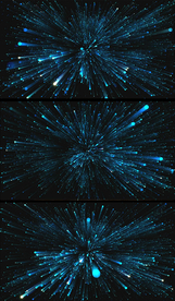 蓝色粒子闪烁空间扩散VJ素材