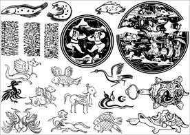 动物 花纹 纹理 肌理 线稿