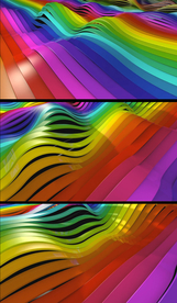 七彩丝带动感视频素材