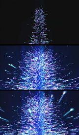 唯美烟花粒子放射舞台背景