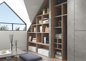 全屋定制镶金条卧室衣柜榻榻米图