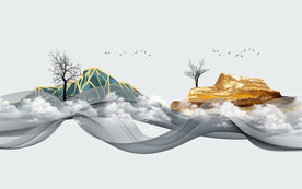 新中式电视背景墙