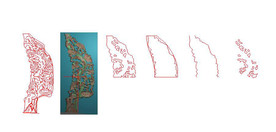 灵芝地屏 精雕图