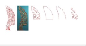 灵芝地屏 灵芝精雕图 地屏精雕