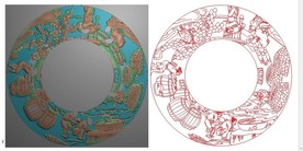 古代人物精雕图