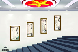 学校楼梯形象墙