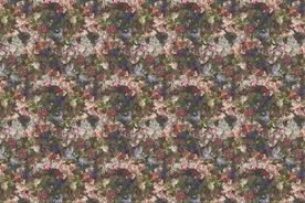 欧式风情花朵背景墙