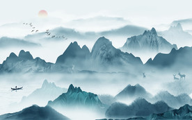 新中式水墨山水