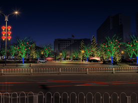 春节气氛亮化图片